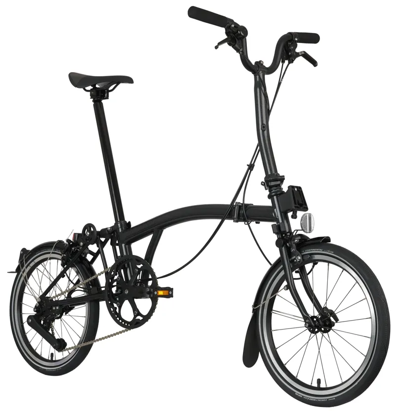 Brompton P Line Urban Folding Bike 2023 in Midnight Black-1